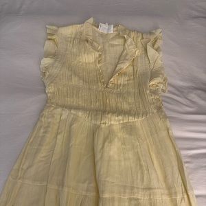Ba&sh yellow maxi dress